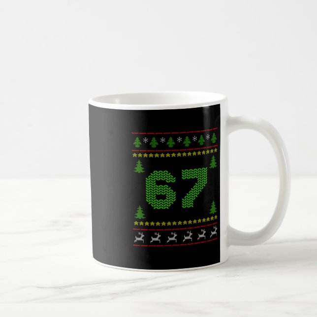 Mug 67 Six Seven Noël Tricot 67 Ugly Christmas  (Droite)
