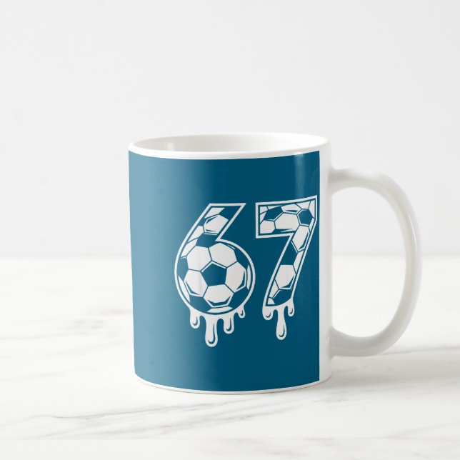 Mug 67 Soccer Ice Cream Drip Gen Alpha Six Seven Meme  (Droite)