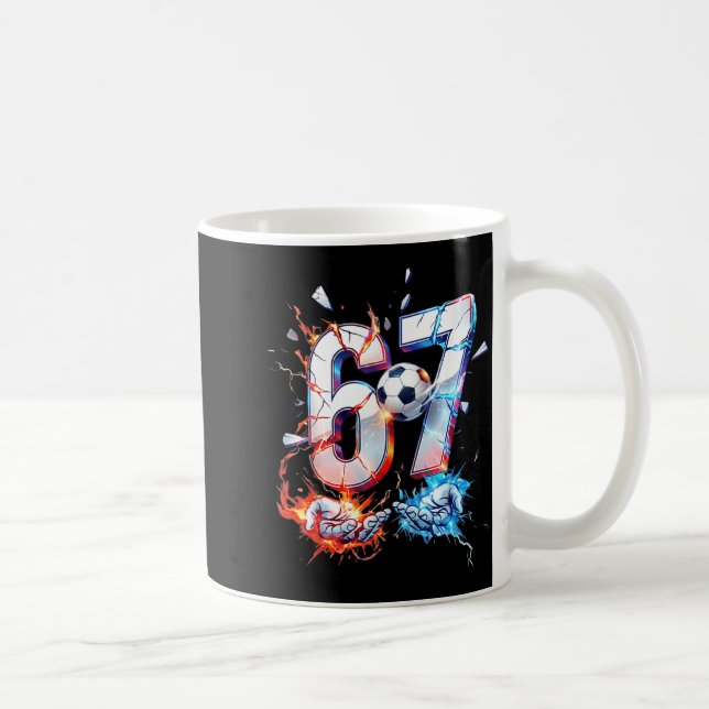 Mug 67 Soccer Six Seven Soccer 6 7 Kids Boys Girls Fun (Droite)