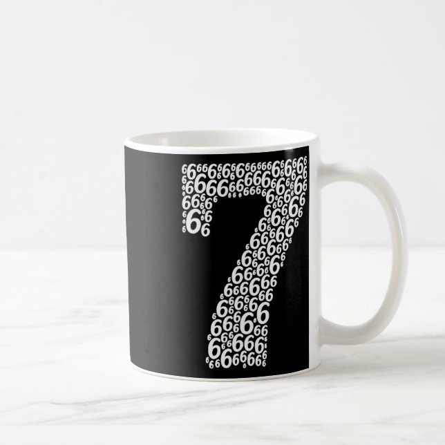 Mug 67 Soixante-Sept Conception de Costume d'Halloween (Droite)