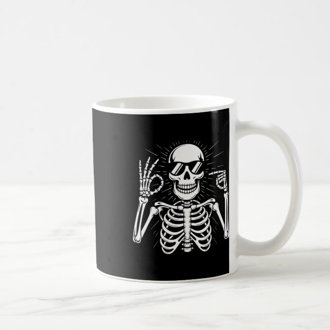 Mug 67 Squelette Six Sept Halloween  (Droite)