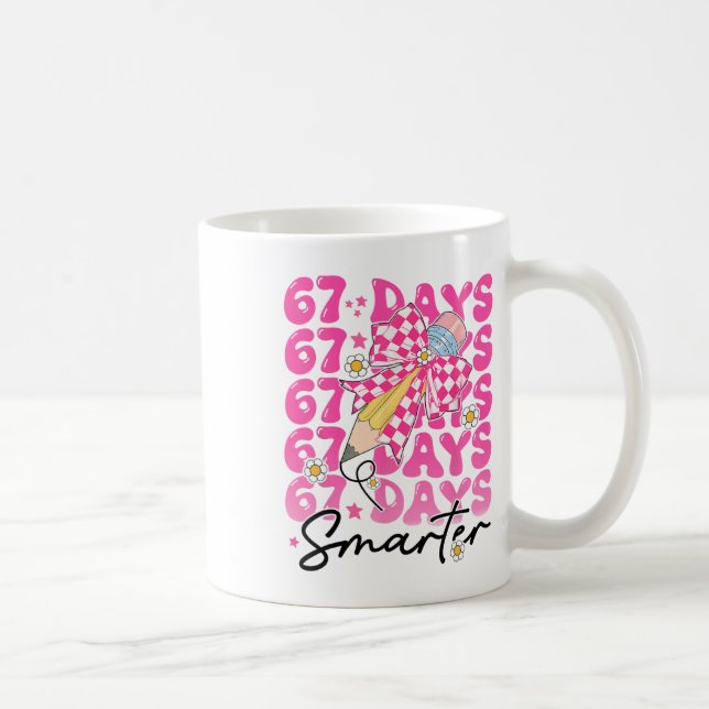 Mug 67e jour d'école 67 jours plus intelligents Enseig (Droite)