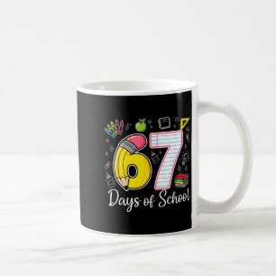 Mug 67e jour d'école 67 Six Sept Prof de maths Enfants