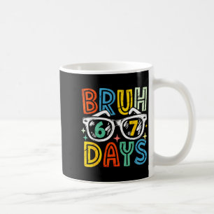 Mug 67e jour d'école Bruh 67 jours d'école Célibataire