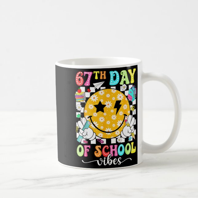 Mug 67th Day Of School Vibes 67 Days Smarter Teacher B (Droite)
