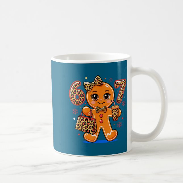 Mug 6 7 Christmas Leopard Gingerbread  (Droite)