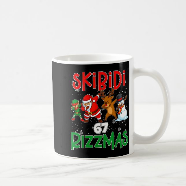 Mug 6 7 Christmas Skibidi Rizzmas 67 Meme Gen Alpha Sl (Droite)