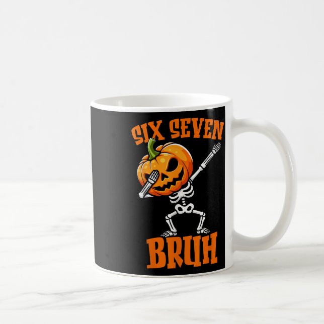 Mug 6 7 Halloween 67 Mème Six Sept Dabbing Génération  (Droite)