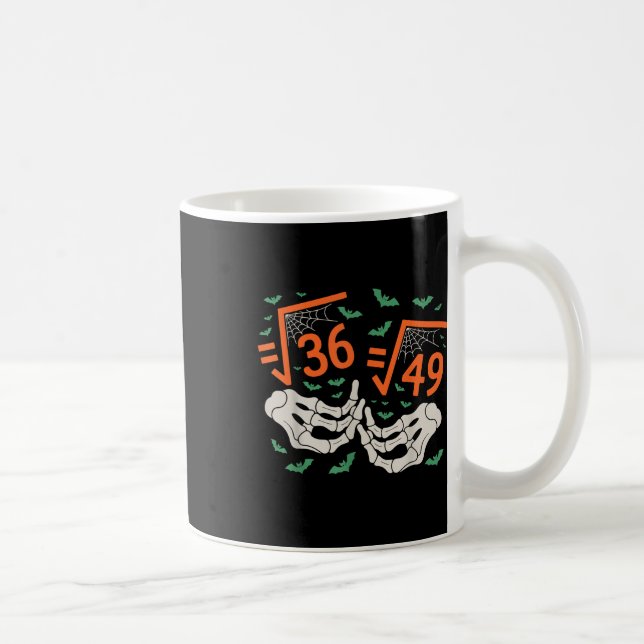 Mug 6 7 Halloween Math Racine Carrée 67 Meme Gen Alpha (Droite)