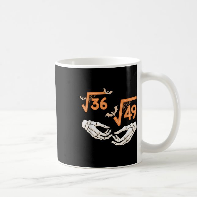 Mug 6 7 Halloween Math Racine Carrée 67 Meme Gen Alpha (Droite)