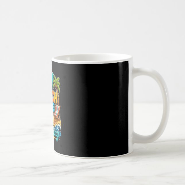 Mug 6 7 jours de plage et ça continue drôle de plage é (Droite)