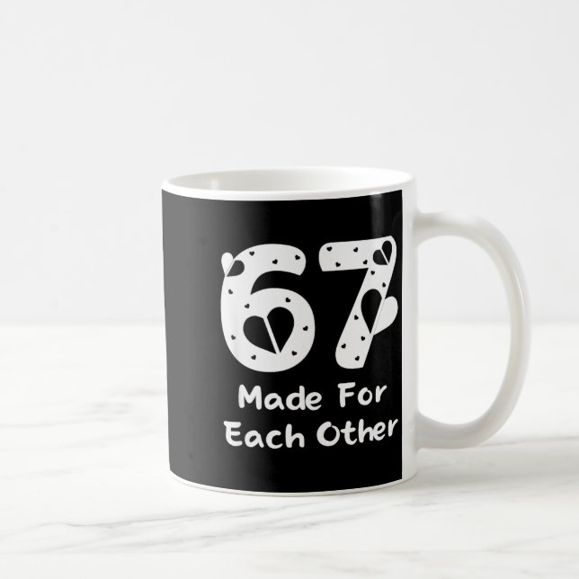 Mug 6 7 Made For Each Other, Red 67 Christmas Couple V (Droite)
