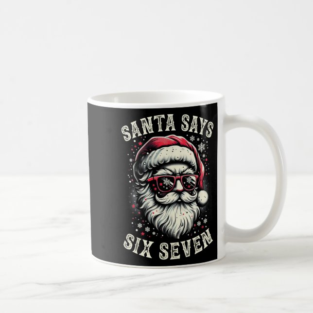 Mug 6-7 Meme Christmas Santa Six Seven Brain Rot Funny (Droite)