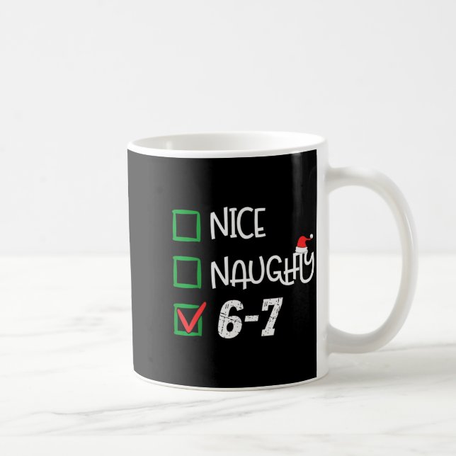 Mug 6-7 Meme Drôle Cadeau 67 Noël Brain Rot Drôle (Droite)