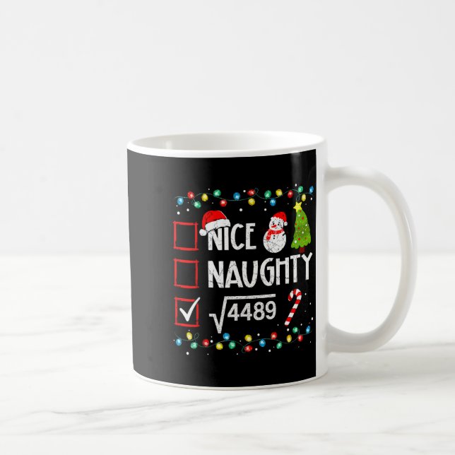 Mug 6-7 Meme Nice Naughty 67 Christmas Brain Rot Funny (Droite)