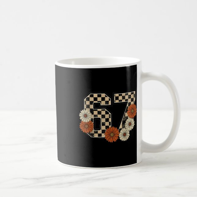 Mug 6 7 Rétro Automne Meme Damier Tee Haunted  (Droite)