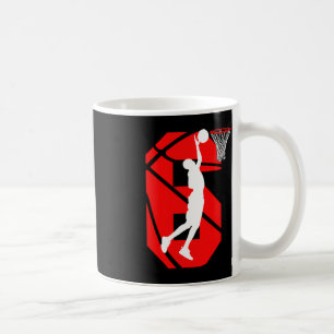 Mug 6 ans 6e anniversaire Boy Basketball amoureux