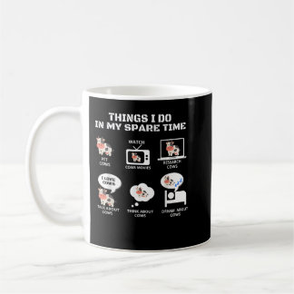 Mug 6 Choses que je fais dans mon temps libre Drôle Fa