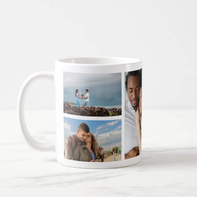 Mug 6 Collage Multiphoto Envelopper autour de la galer (Gauche)