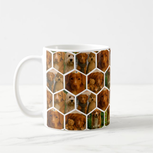 Mug 6 Collage photo Modèle personnalisé (Gauche)