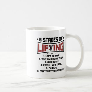 Mug 6 étapes de la musculation en salle de sport