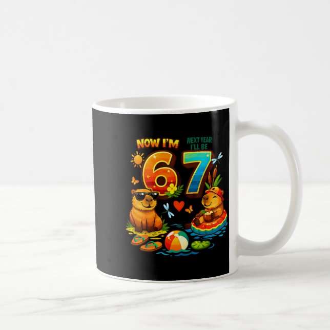 Mug 6 l'année prochaine sera 7 capybara 67 mème annive (Droite)