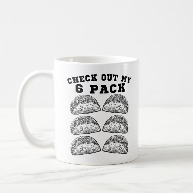 Mug 6 Pack Fitness Taco Funny Gym Mexicain - Taco Love (Gauche)