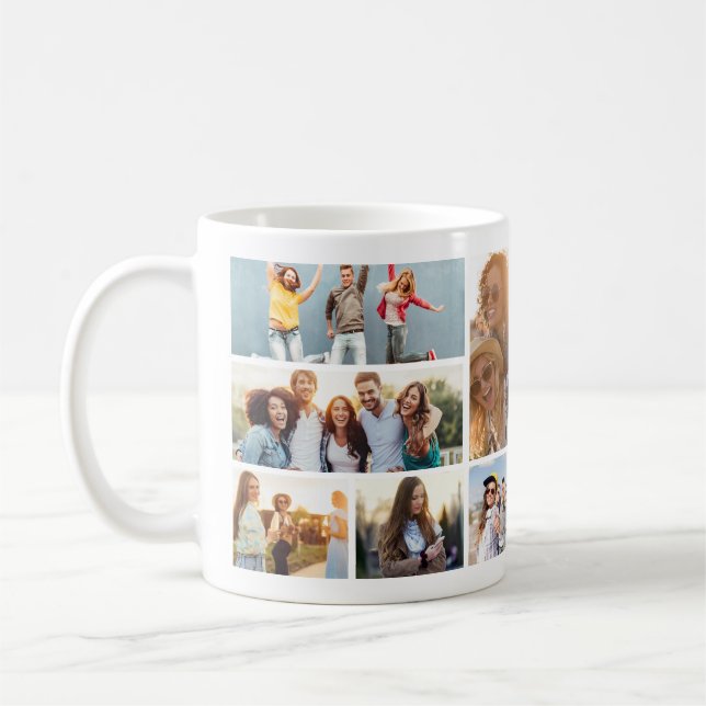 Mug 6 Photo Collage Modèle Personnaliser (Gauche)