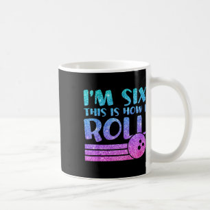 Mug 6e anniversaire fille Bowling cadeau - I'm 6 C'est