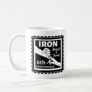 Mug 6e anniversaire mariage traditionnel cadeau fer