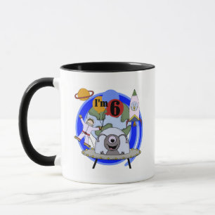 Mug 6èmes T-shirts et cadeaux d'anniversaire d'espace