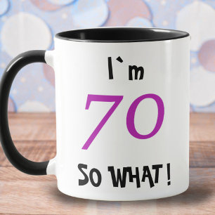Mug 70 alors Quel Amusant Inspirationnel 70e anniversa