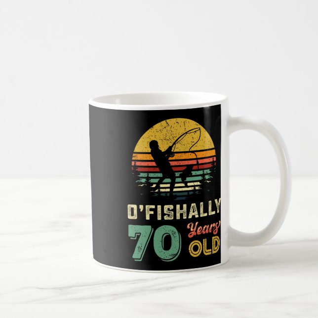 Mug 70 Ans 70 Grandpa Poisson 70e Anniversaire Wi-Fi (Droite)