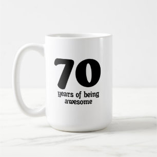 Mug 70 ans d'être génial