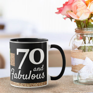 Mug 70 et Fabulous Gold Parties scintillant 2 Photo 70