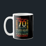 Mug 70e anniversaire de Vintage<br><div class="desc">Vintage 70th Birthday 70 Years 840 Months Of Being Awesome</div>
