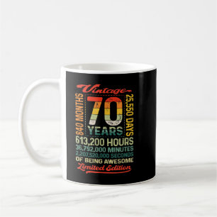 Mug 70e anniversaire de Vintage