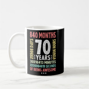 Mug 70e anniversaire du 70e anniversaire du 70e annive