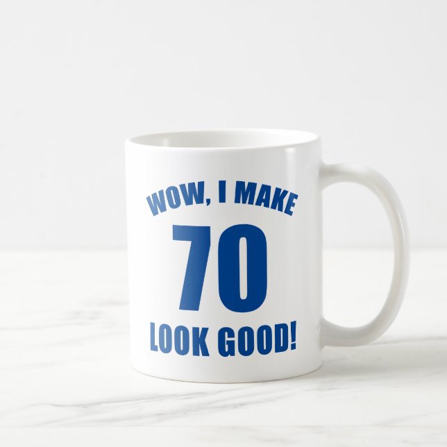 Mug 70e anniversaire Gag Gift (b) (Droite)