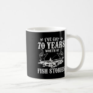 Mug 70e Anniversaire Pêcheur T Shirt Funny B Fishing G