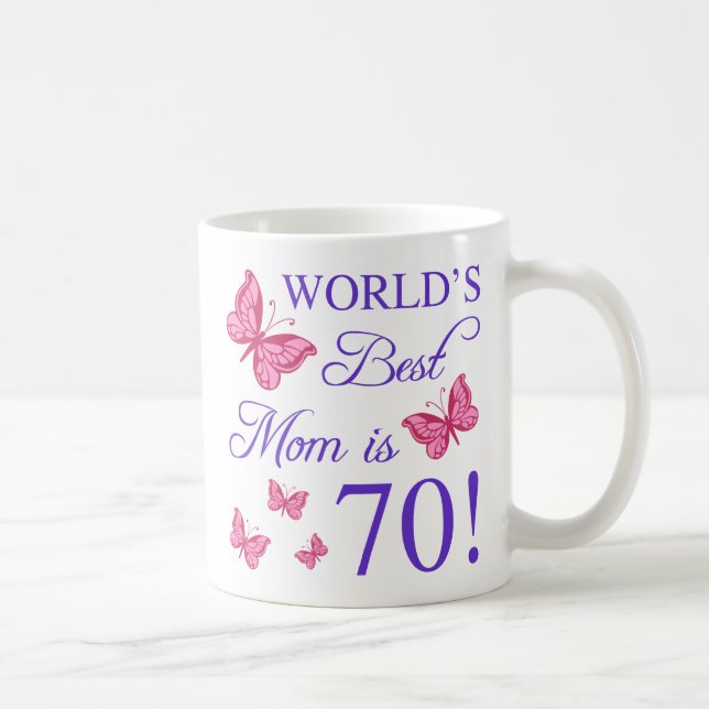 Mug 70e anniversaire pour maman (Droite)