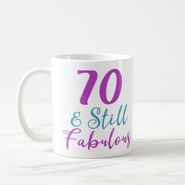 Mug 70e anniversaire Toujours fabuleux (Gauche)