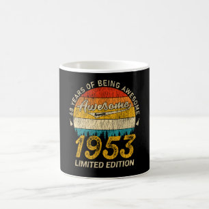 Mug 72 ans 1953 Retro Awesome 72e anniversaire Cadeau