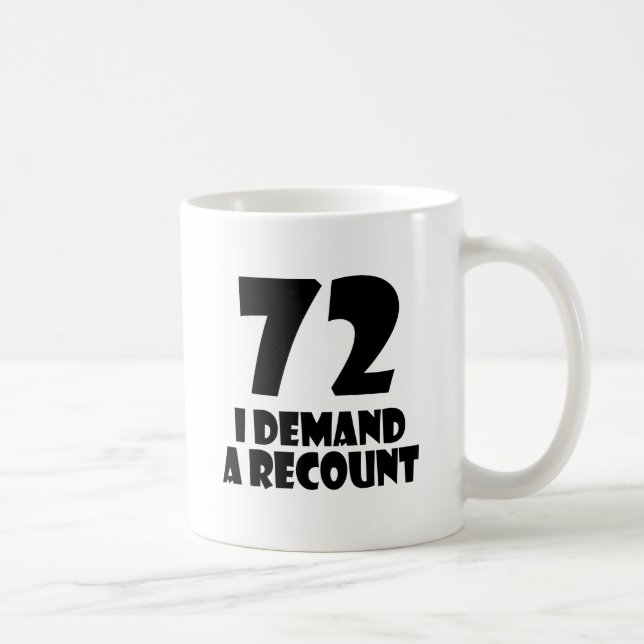 Mug 72 Je Demande Un Compte Rendu Conception Anniversa (Droite)