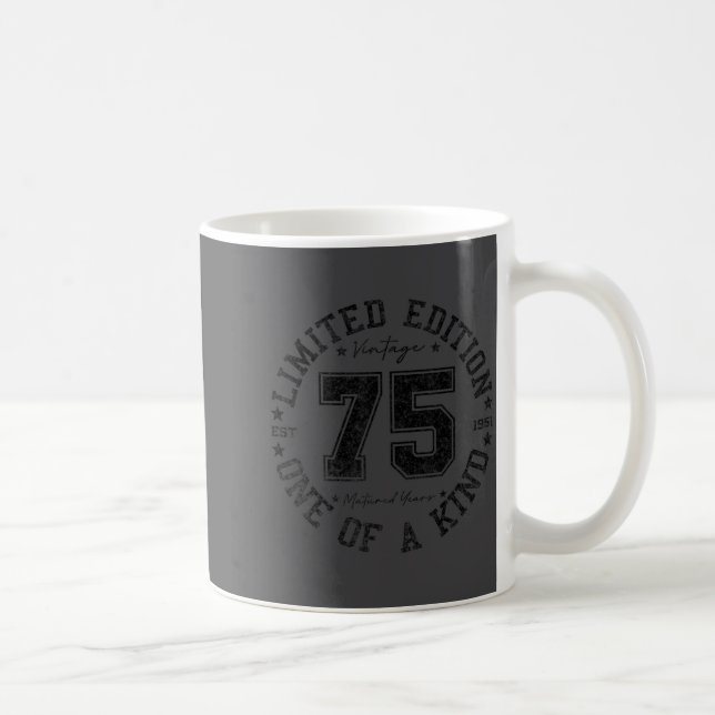 Mug 75 Year Old Vintage 1951 Limited Edition 75th Birt (Droite)