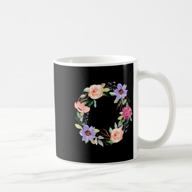 Mug 75 Years Loved 75th Birthday Floral 75 Years Loved (Droite)