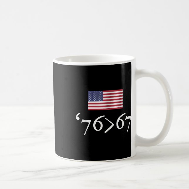Mug 76 67 Drapeau américain Soixante Seize Soixante Se (Droite)