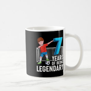 Mug 7 Ans de légendaire garçon de football cool 7ème a