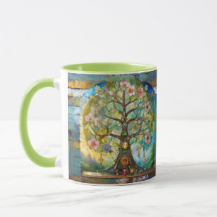 Mug 7 Chakra Fleurissant Arbre De Vie