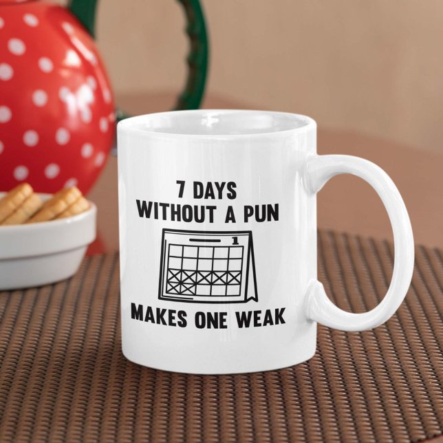 Mug 7 Jours Sans Jeu (7 Days Without A Pun Mug)